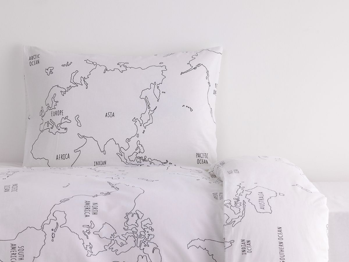 סט מצעי כותנה מאפ