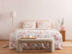 סט מצעי כותנה פלנל פלורה