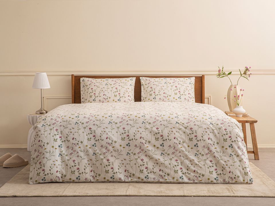 סט מצעי כותנה פלנל מדו OL